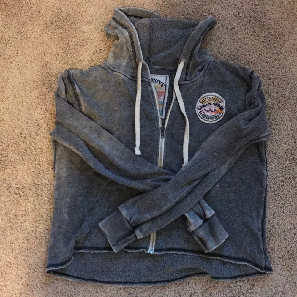 Ocean drive cropped sweat jacket